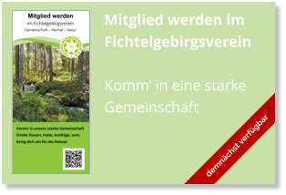 Mitglied werden im Fichtelgebirgsverein  Komm‘ in eine starke Gemeinschaft demnächst verfügbar