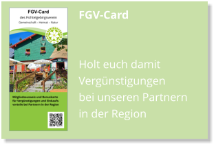 FGV-Card  Holt euch damit Vergünstigungen bei unseren Partnern in der Region