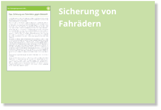 Sicherung von Fahrädern
