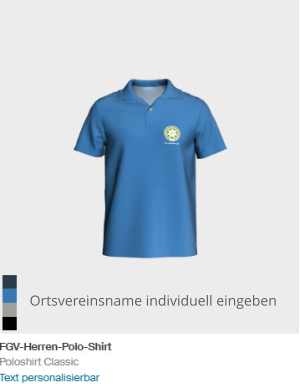 Ortsvereinsname individuell eingeben