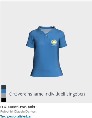 Ortsvereinsname individuell eingeben