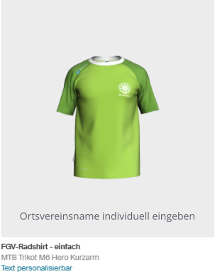 Ortsvereinsname individuell eingeben