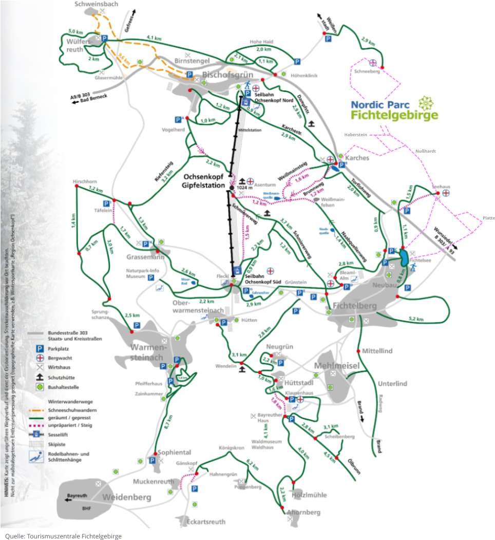 Quelle: Tourismuszentrale Fichtelgebirge Nußhardt Haberstein Platte
